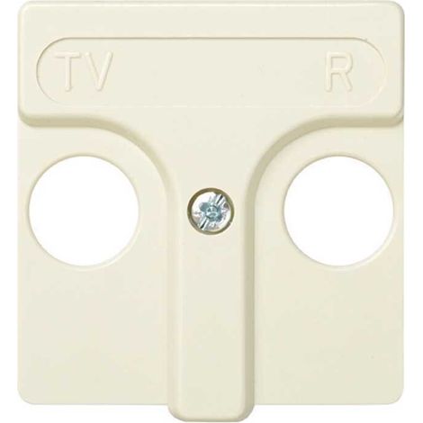 SIMON 27 Tapa 45x45mm para toma R-TV marfil (1/2)