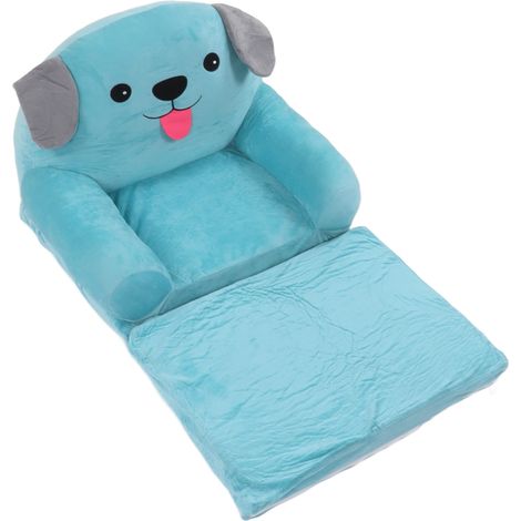 Canapé Enfant Bleu Chien Mignon Pliable Lit Convertible Fauteuil 2 Niveaux Siège Ludique (1/5)