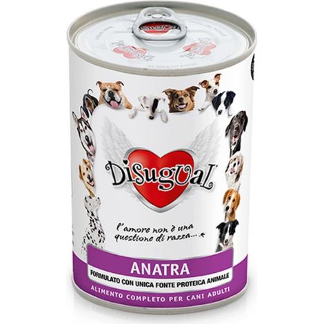 Disugual Dog Adult Anatra - Lattina 400 Gr - Cibo Umido Cani