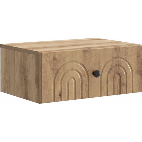 Wall-Mounted Bedside Cabinet Artisan Oak 49 x 34.5 x 20 cm vidaXL (1/5)