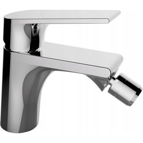 Robinet de bidet sur pied chromé Plato avec bouchon (1/2)