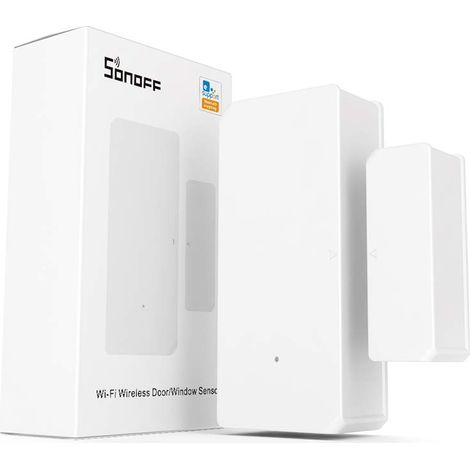 SONOFF DW2-WiFi sensore wireless per porte e finestre, allarme wireless per sistemi di sicurezza domestica, avvisi tramite app, registrazione storica, senza hub necessario. (1/5)