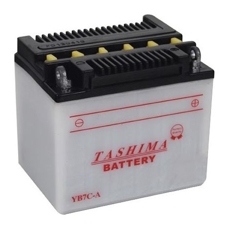 Batterie moto 12V 7Ah YB7CA – Technologie AGM – Résistante aux vibrations – Pour Yamaha et modèles compatibles (1/2)