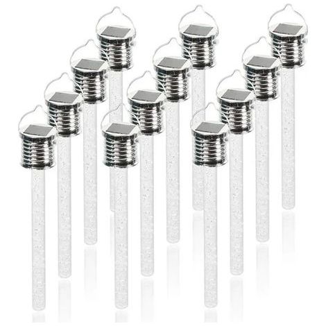 Lampe suspension solaire de 19 cm ensemble de 12 lampes solaires colores LED lampadaires dcoratifs de jardin (1/4)