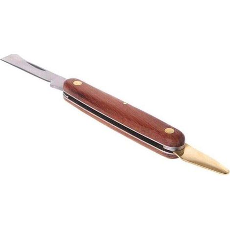 Coupe-greffe, coupe-greffage pliable en acier inoxydable, outil pour élaguer les semis, manche en palissandre, couteau à greffer à double ouverture, ciseaux de coupe (1/4)