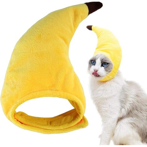 Banana Dog Hat, Cute Cat Hat Funny Halloween Clothing, Creative (1/5)