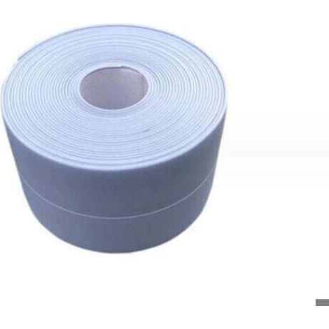 (2 pièces Bleu)Plinthe souple - Bande d'extrémité pour cuisine et salle de bain 38 mm 3,2 m, joint auto-adhésif, bande pliante fle
