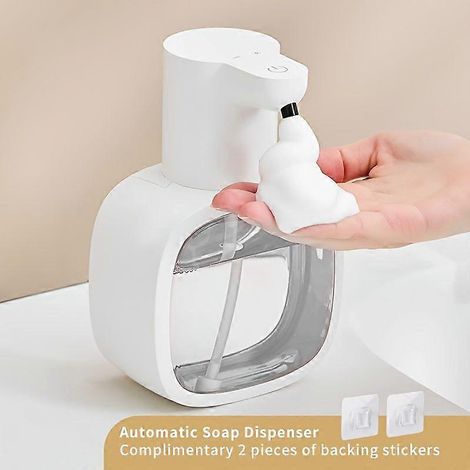 Filiyano-Distributeur automatique de savon mousse, distributeur mural sans contact à induction pour gel hydroalcoolique avec chargement USB, idéal (1/5)