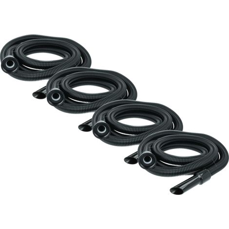 vhbw 4x Ersatz Schlauch kompatibel mit Numatic NST220, NST220 A, Nupro Reflo, NSQS250B, NVH180-11, NVH180 Staubsauger - 3,5 m, 32mm Rundanschluss