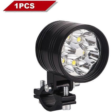 Phares auxiliaires LED additionnels pour moto, 12 V/24 V, antibrouillard, ultra-lumineux (6000 K), projecteurs pour moto (1/3)