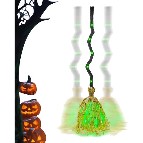 Balai de Sorcière Vert LED Balai De Sorcière (1/5)
