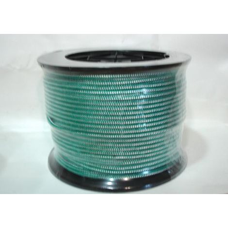 Cuerda trenzada ROMBULL alma PP. 6 mm. blanco/verde 200 m.