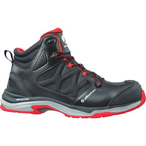 ALBATROS Sicherheitsstiefel ULTRATRAIL BLACK MID Größe 42 schwarz / rot - 63.620.0-42 (1/5)