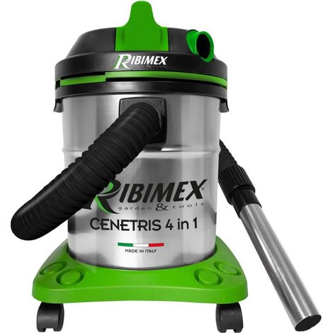 Staubsauger mit wasser- und staubtank, 20 l, 1200 w, grün und edelstahl - Ribimex - PRCEN010IT