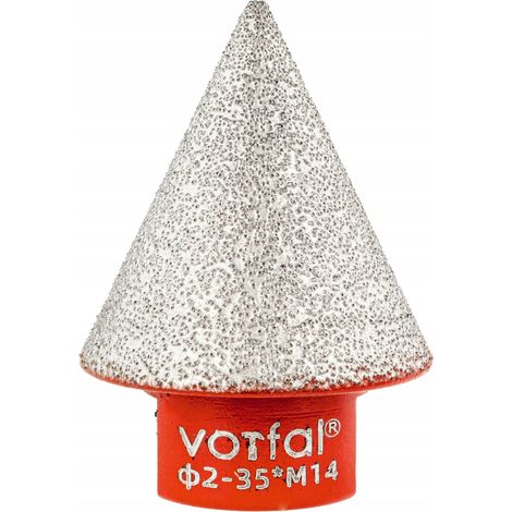 Raspel Kegel-Fräser Bohrer Diamant Kegel Schleifen Keramik M14 2-35 (1/3)