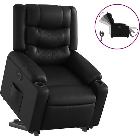 Maison Exclusive - Sillón reclinable y elevable eléctrico cuero s