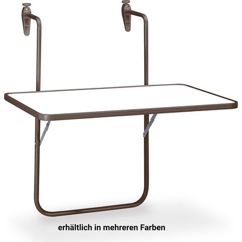 Best Freizeitmöbel Boy - Balkontisch Terrassentisch aufhängbar 60x40 cm