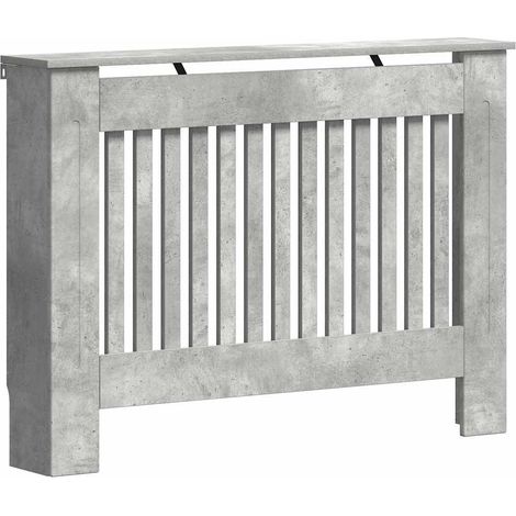 Cache-Radiateur Gris béton 112 x 19 x 81,5 cm Bois d'ingénierie