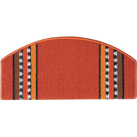 Tappeto Copri Gradini Salva Scalino Scala Adesivo Antiscivolo Vintage 100% Made in Italy - Arancione