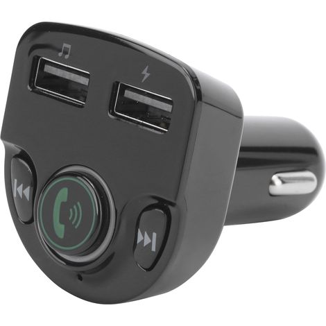 Émetteur FM Bluetooth Voiture avec Double USB, Kit Mains Libres sans Fil et Lecteur MP3 pour Autoradio