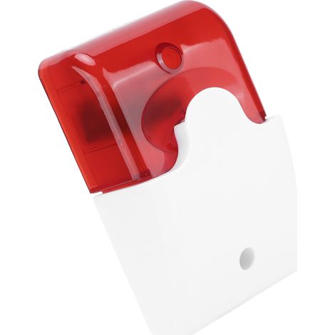 Alarme sonore et lumineuse filaire 12 V CC avec klaxon à volume réglable pour immeubles de bureaux, bars et hôtels (1/5)