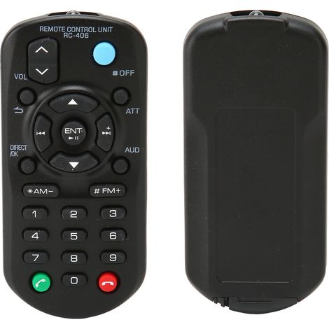 Télécommande RC 406 compatible avec les autoradios CD Kenwood KDC X398, KDC 200UB, KDC 170Y, KMM BT260U et KDC X704. (1/5)