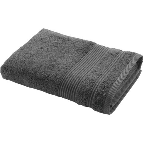 Drap de Douche "Tendresse" 70x130cm Anthracite (1/4)