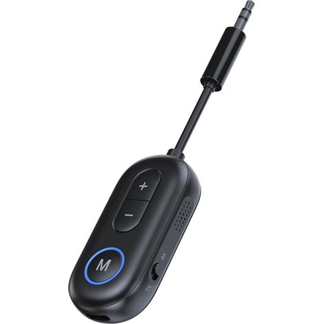 Compatible avec l'adaptateur Bluetooth KAIY pour avion (casque audio), l'émetteur Bluetooth pour TV, l'adaptateur allume-cigare 3,5 mm et le récepteur émetteur sans fil. (1/5)
