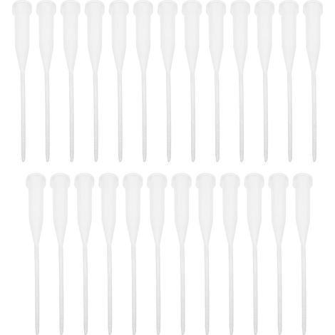 25 Pièces Tube de Rétention d'eau avec Tige Intégrée en Plastique pour Fleurs et Roses, pour Mariages et Compositions, avec Bouchons Inclus (1/5)