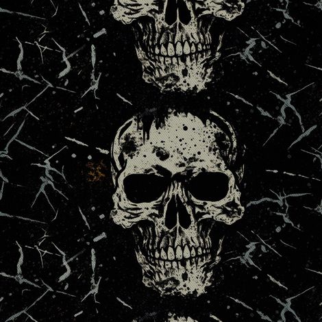 Tela decorativa para exteriores Oxford - Motivo de calavera I DX4940 (1/5)