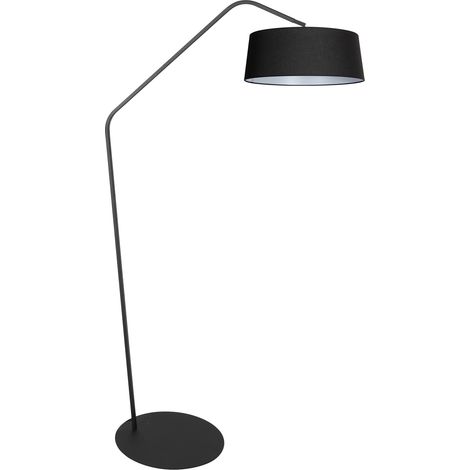 Anne Lighting - lampada da terra - ZigZag - nero - metallo -
