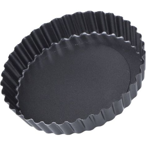 Anti - adhsif rond en acier au carbone tarte Pizza cake moule fond amovible gteau plaque de cuisson ACCESSOIRE POUR MACHINE A PATE (1/5)
