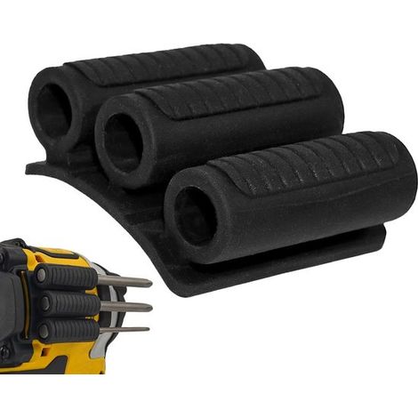 3-teiliges Bohrer-Bit-Holster Bohrerhalter für Bohrmaschinen Werkzeugholster-Organizer für Bohrmaschinen robuster selbstklebender Bit-Organizer (1/5)