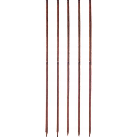 KADAX Tuteur en bois imprégné pour plantes grimpantes - Résistant aux intempéries - Tuteur de fleurs - Treillis - Piquets en bois - 5, 28 mm x 180 cm