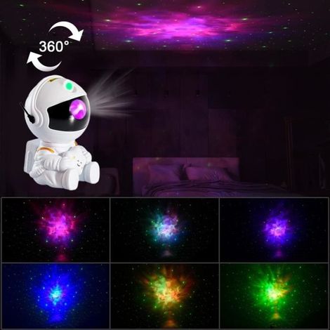 Projecteur d\'astronaute, ciel étoilé, galaxie, étoiles, lampe LED pour décoration de chambre à coucher, veilleuses décoratives (1/4)