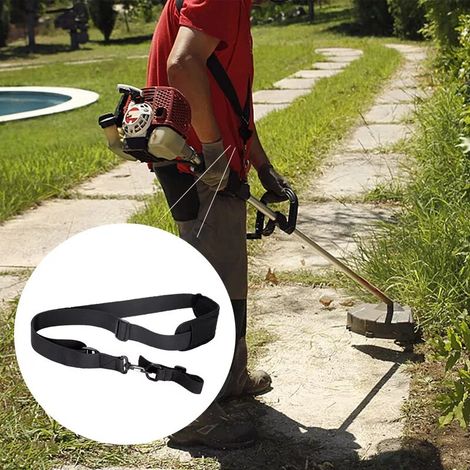 Lot de 3 sangles d'épaule en tissu ajustables universelles pour débrousailleuses, taille-haies, tondeuses à gazon, sangles de suspension latérales pour tondeuses, accessoires d'outils de jardinage dés (1/3)