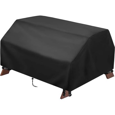 Cover For Table Of Spike-Nique With Covers Of Benches – Cover Of Table of Outdoor In Fabric Oxford 210D – Black – 102 X 102 X 52 Cm (1/5)