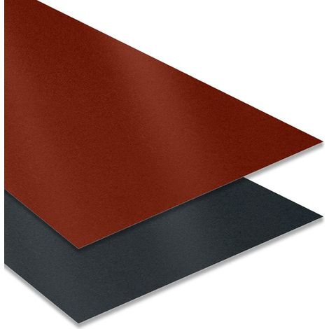 Yousteel – Tôle plane 2000x1000 mm acier 0.50 mm – Mat texturé 35 µm – Pour bâtiment industriel et agricole – Conditionnement à l'unité (1/6)