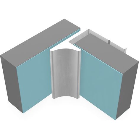 Multipanel Classic 11mm Wall Panel Last Panel Profile Trim Type Y Satin Anodised (1/2)