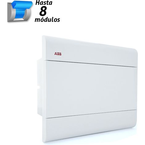Caja de distribución empotrar 8 módulos ABB