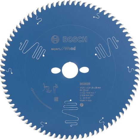 Bosch Kreissägeblatt Expert for Wood 260 x 30 x 2,8 mm, 80
