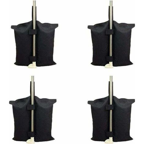 Sac de lestage robuste de qualité industrielle avec coutures doubles pour auvent de tente dépliable Noir (1/4)