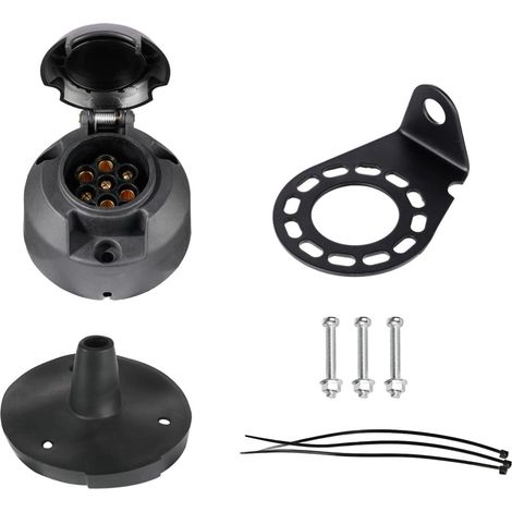 Kit prise remorque 7 broches étanche ISO 1724 (1/5)