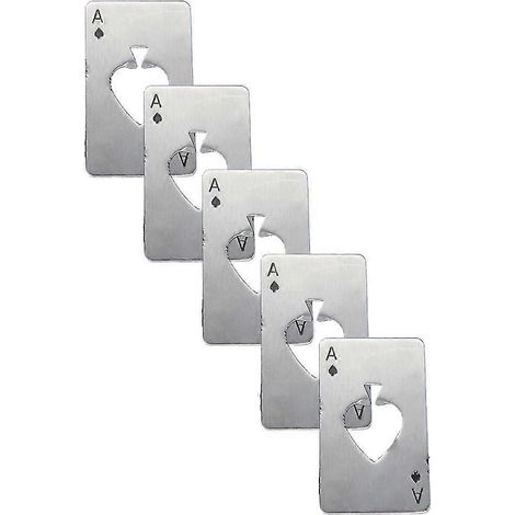 Flaschenöffner, Edelstahl-Bierflaschenöffner-Kappe für Hochzeitsgäste, Trauzeugen, Brautjungfern, Poker-Flaschenöffner (1/4)