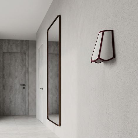 Aplique de Pared con Pantalla Blanca y Burdeos  Serie YARA (1/5)