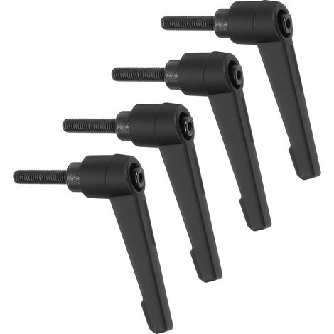 4 - Poignée De Serrage - Bouton-Poussoir - Filetage Mâle M5 - Mécanisme À Dégagement Rapide - Pour Machines-Outils Et Équipements Industriels - Noir - 20x50mm (1/5)