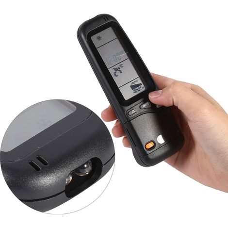 Elegante mando a distancia compatible con Liangyu RC-3 – Universal – Reemplazo para aire acondicionado – Diseño moderno – Ajustes completos