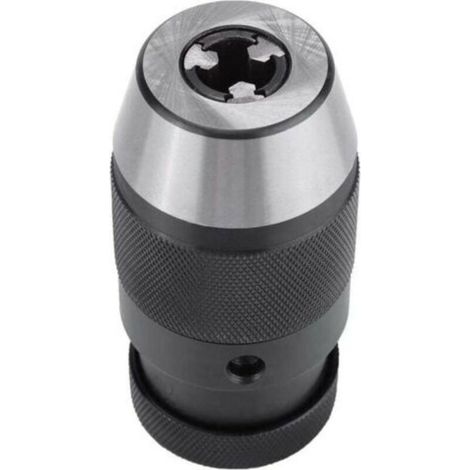 ALLIANDISMandrin de perceuse robuste, 1 pièce 0-13mm 1/2 B16, mandrin auto-serrant en acier sans clé pour tour, perceuse électrique, mandrin de presse (1/4)