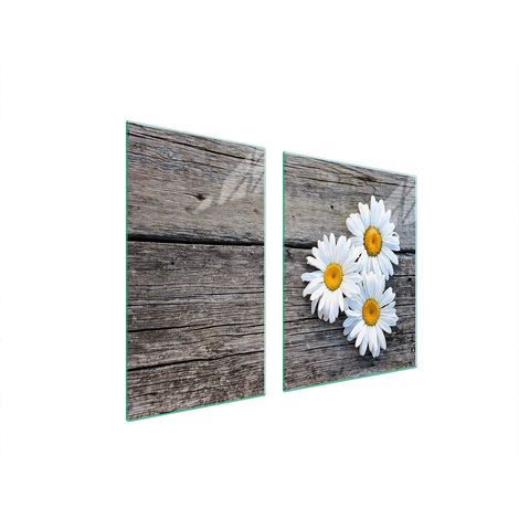 Glasplatte und Schneidebrett 100x52 DAISY (1/5)