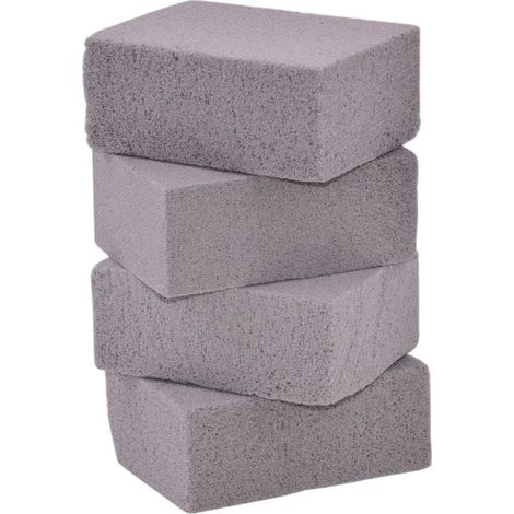 Ensemble de 4 blocs de gril Ulisem, pierre ponce, nettoyage écologique, pierre de gril réutilisable, nettoyant pour pierre ponce pour nettoyer les grilles, les plaques de gril et les carreaux de four (1/4)